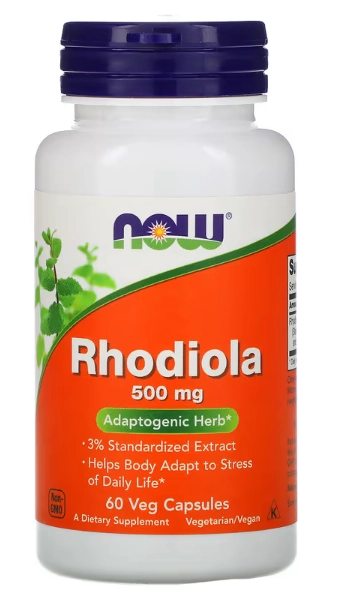 Rhodiola, 500mg, 60 Cápsulas, Now