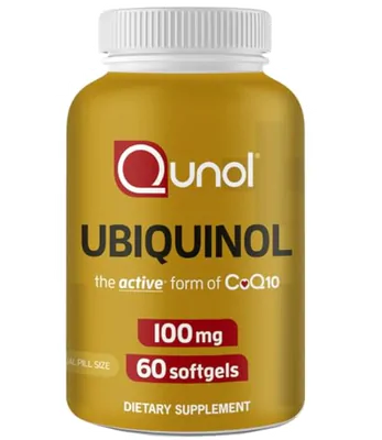 Ubiquinol CoQ10, 100mg, 60 Cápsulas, Qunol