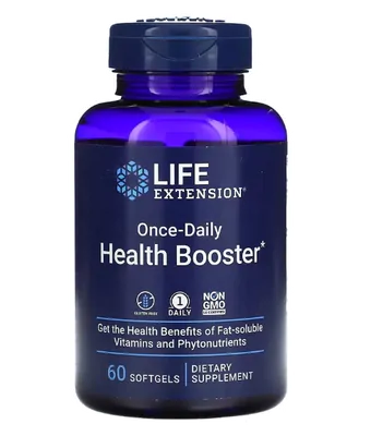 Once-Daily Health Booster (Reforço de Saúde Diária) 60 Cápsulas, Life Extension