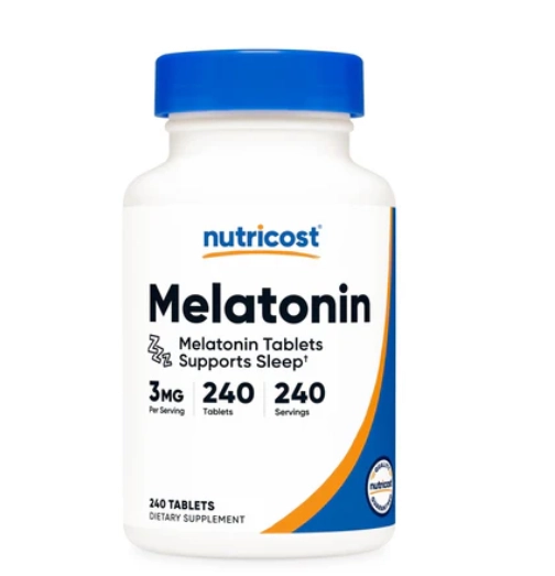Melatonina, 5mg, 240 Comprimidos, Nutricost