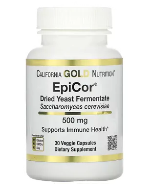 EpiCor, Fermentado de Levedura Seca, 500 mg, 30 Cápsulas, California Gold