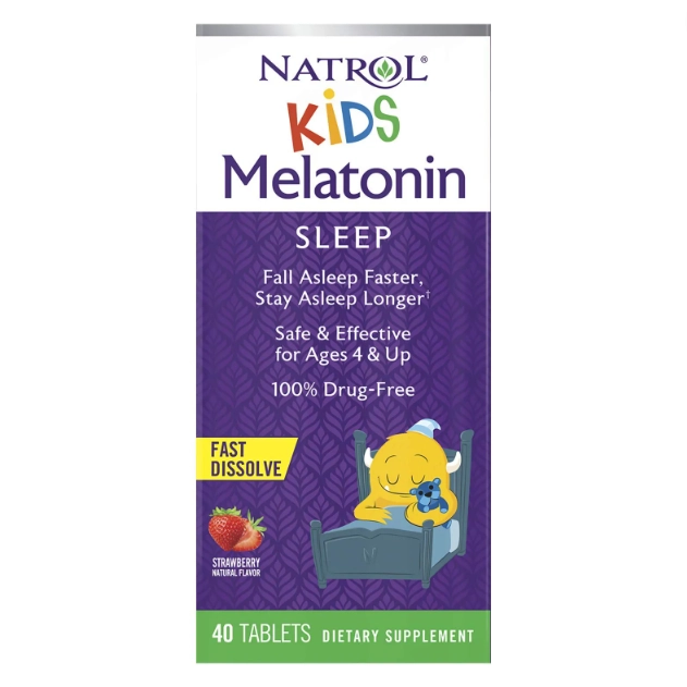 Melatonina Kids 1mg, com Erva-cidreira, 40 Cápsulas, Natrol