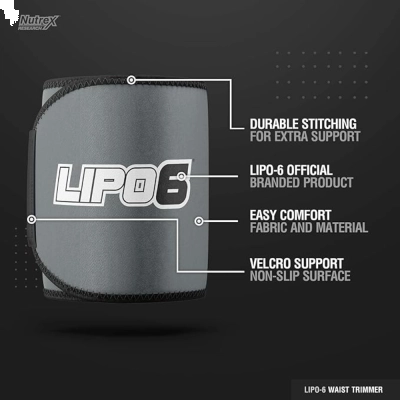 Cinta Abdominal Termogênica Lipo-6 Waist Trimmer, Nutrex