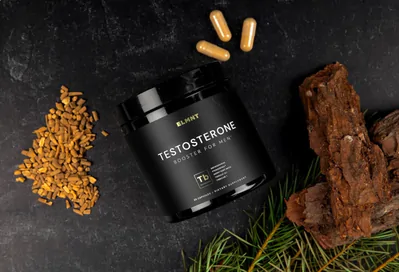 Testosterone form Men, Reforço de Testosterona, Ashwagandha, Tongkat Ali, Pycnogenol, Tribulus, 90 Cápsulas, Terra Elmnt