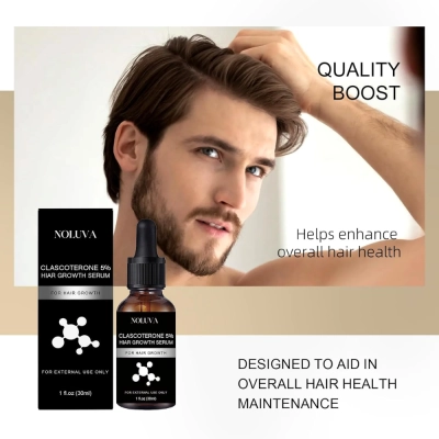 Clascoterone 5% Hair Restoration, Minoxidil, 30ml, NOLUVA