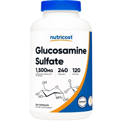 Glucosamine Sulfate, 1500mg, 240 Cápsulas, Nutricost