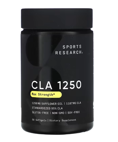 CLA Max Strength, 1,250mg, 90 Softgels, Sports Research