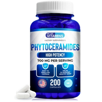 Phytoceramides 700mg, Fitoceramida para Pele, Cabelo e Unhas, 200 Cápsulas, We Like Vitamins