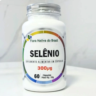 Selênio, 300mcg, 60 Cápsulas, Flora Nativa Do Brasil