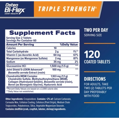 Osteo Bi Flex, Força Tripla, 120 Comprimidos