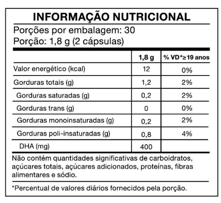 Ômega 3 Vegano, 400mg, 60 cápsulas, Bioroots