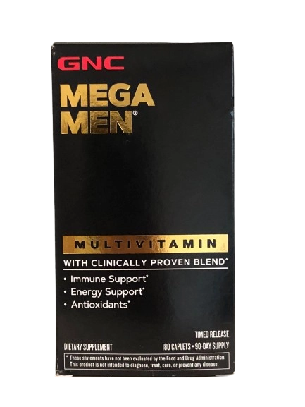 Multivitamínico Mega Men, 180 Cápsulas Time Release, GNC