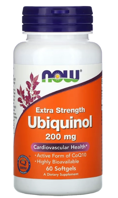 Ubiquinol 200mg, 60 Cápsulas, Now