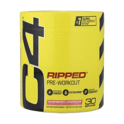 Pré-Treino Ripped, Energia e Performance, Sabor Raspberry Lemonade, 174g, Cellucor