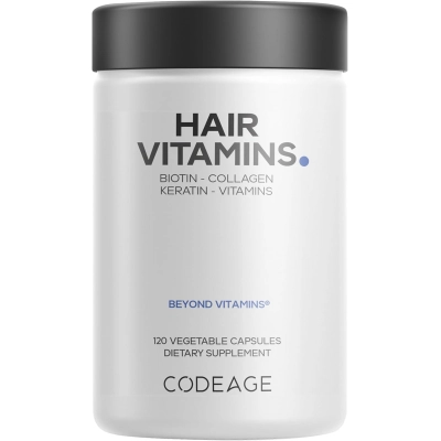 Hair Vitamin Complexo Nutricional, 120 Cápsulas, Codeage