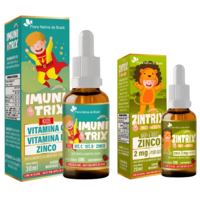 Kit Essencial Imunidade + Minerais - Flora Nativa do Brasil 
