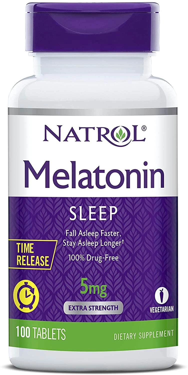 Melatonina, 5mg, 100 Comprimidos, Time Release, Natrol