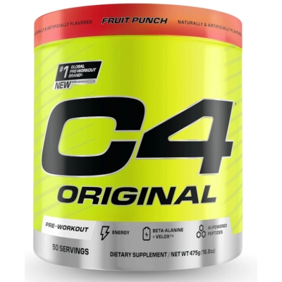 Pré-Treino C4 com Creatina, Beta-Alanina, Citrulina, Cafeína e Óxido Nítrico, Sabores, 50 Doses, Cellucor