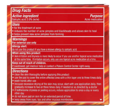 Controle de Acne em uma etapa, Máximo, Sem álcool, 55 almofadas, Stridex