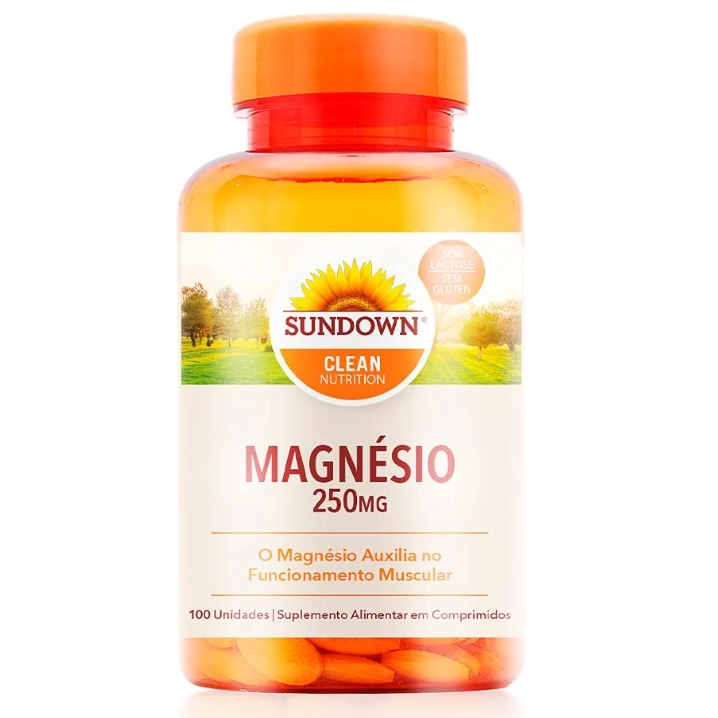 Magnésio, 250mg, 30 comprimidos, Sundown
