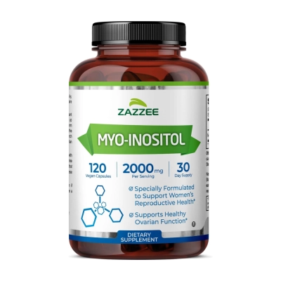 Myo-Inositol 2000mg, Hormonal, Metabolismo e Qualidade de Vida, 120 Cápsulas, Zazzee