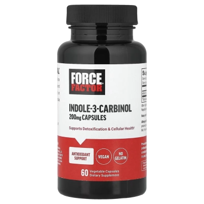 Indole-3-Carbinol 200mg, 60 Cápsulas Vegetais,  Force Factor