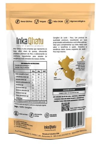 Gengibre em Pó, 80g, Inka Qhatu