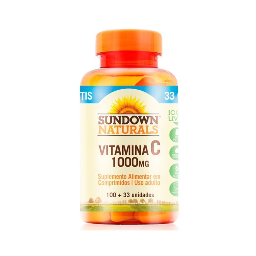 Vitamina C, 1000MG, 133 Comprimidos, Sundown