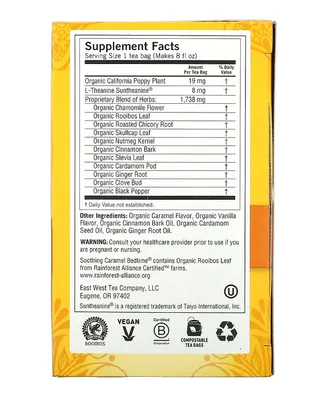 Chá, Hora de Dormir, Caramelo Calmante, S/ Cafeína, 16 Saquinhos de Chá, 30g, Yogi 