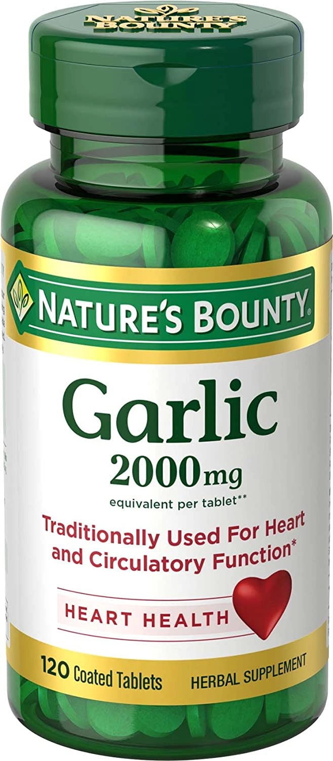 Garlic Óleo De Alho 2000mg 120 capsulas Natures Bounty
