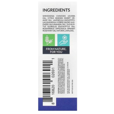 Sleep Roll-On, Óleo Essencial Relaxante para Sono e Calma Mental, 10ml, artnaturals