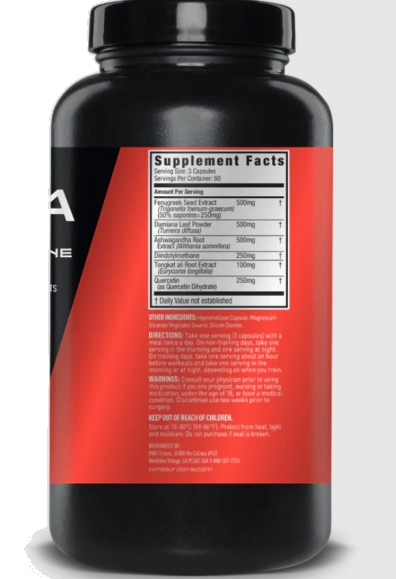 Suporte de Testosterona Alpha, 180 Cápsulas, JYM