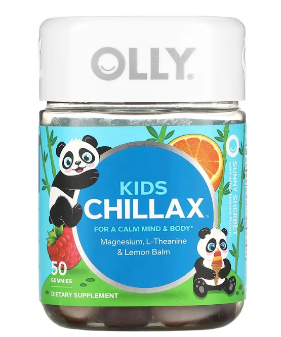 Chillax para Crianças, Para uma Mente e um Corpo Calmos, 50 Gomas Sabor Sorvete de Sol, OLLY