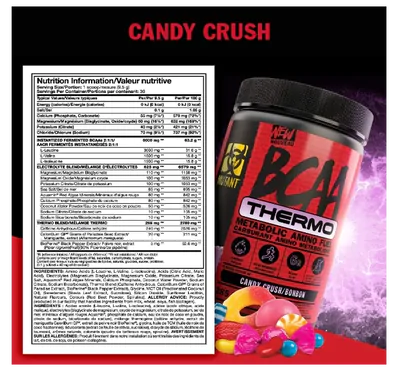 BCAA Thermo, 285g, Sabor Tropical Punch, Mutant