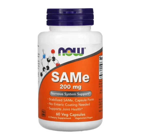 SAMe, 200mg, 60 Cápsulas Vegetais, Now