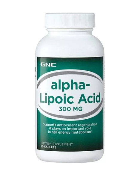 Ácido Alfa Lipoico, 300mg, 60 cápsulas, GNC