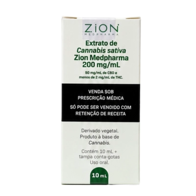 Extrato de CBD, 200mg, em Gotas, Opções, Zion