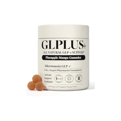 Akkermansia GLP-1, Pineapple Mango Gummies, 60 Gummies,GLPLUS+ 
