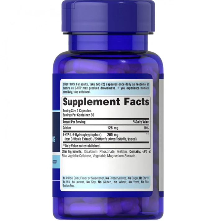 5-HTP, 100mg, 60 cápsulas, Puritan's Pride