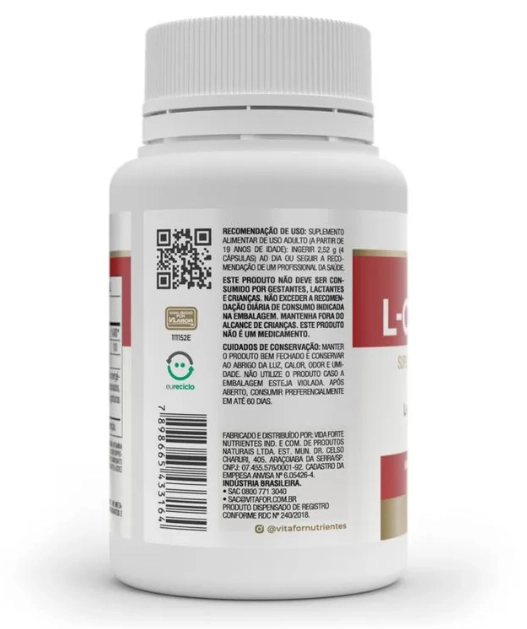 L-Carnitina, 60 Capsulas, Vitafor