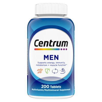 Centrum Men Multi-Vitamin, 200 Comprimidos, Importado