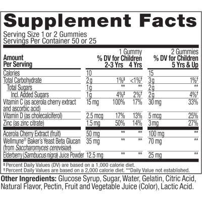Kids Immunity (Suporte Imunológico), Sabor Cereja, 50 Gomas, OLLY