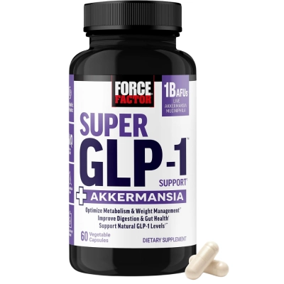 Suporte GLP-1 + Akkermansia, 60 Cápsulas, Force Factor