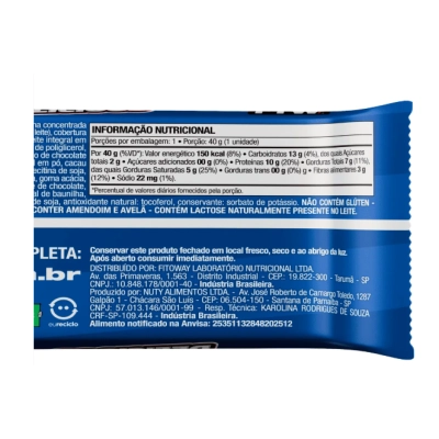 Barra Delicious Protein Bar, 10g de Proteina, 3 Unidades de 40g Cada, Sabores, FTW