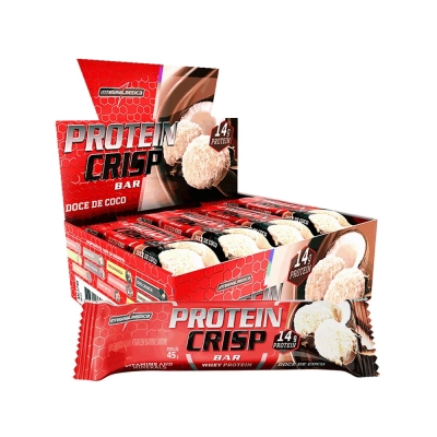 Barra Proteína Crisp Bar, Sabores, 3 Unidades, 45g Cada, Integralmédica
