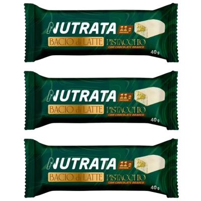 Barra Whey, Sabores, 3 Unidades 40g Cada, Nutrata