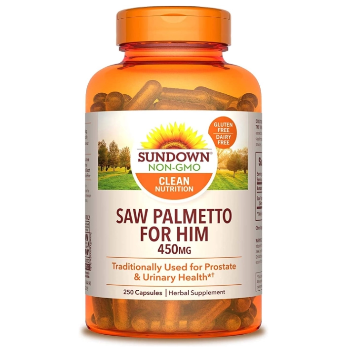 Saw Palmetto For Him, 450mg, 250 Cápsulas, Sundown