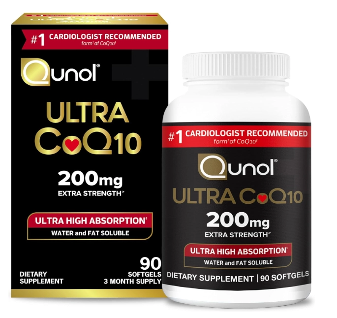 Ultra CoQ10 200mg Força Extra, 90 Cápsulas, Qunol