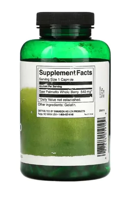 Saw Palmetto,  540mg,  250 Cápsulas, Swanson