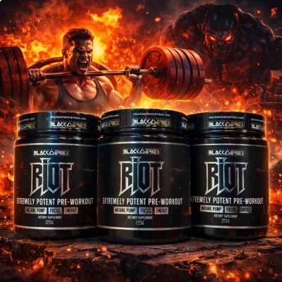 Pré Treino Riot, 225g, Black Series 
